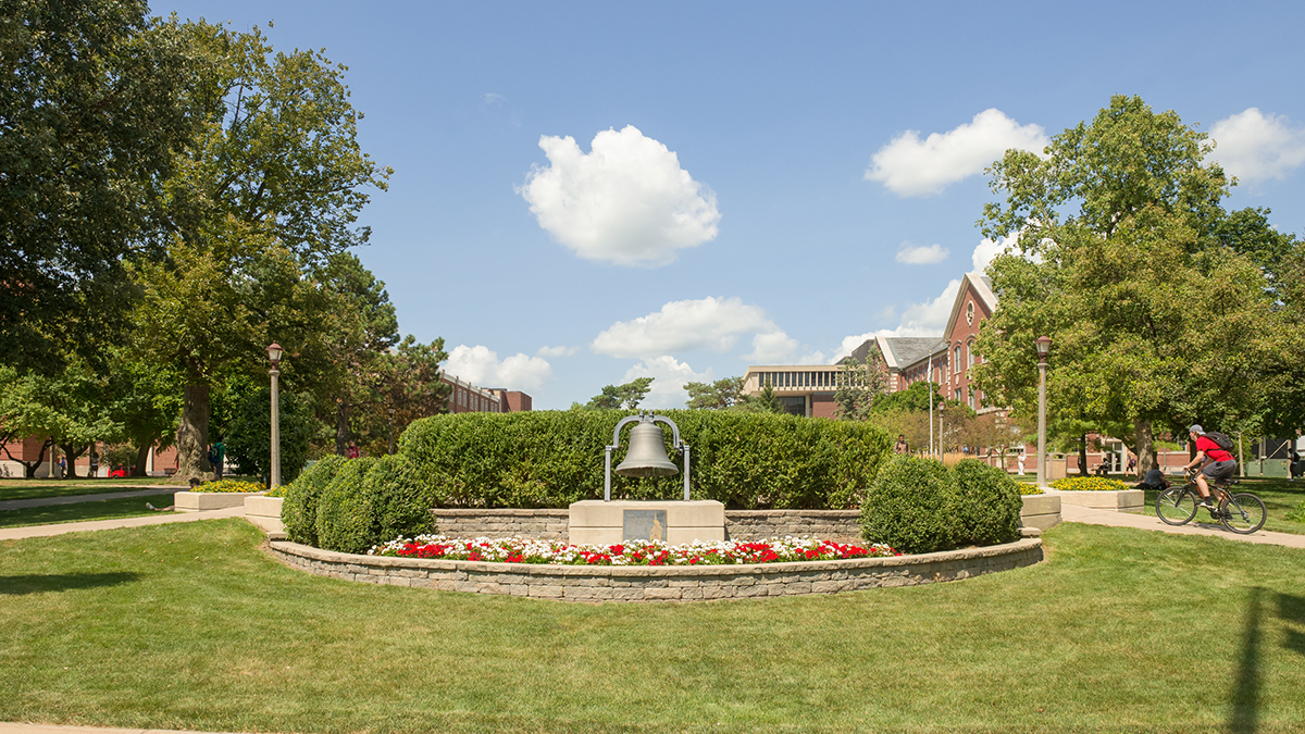 The Old Main Bell on the Quad.